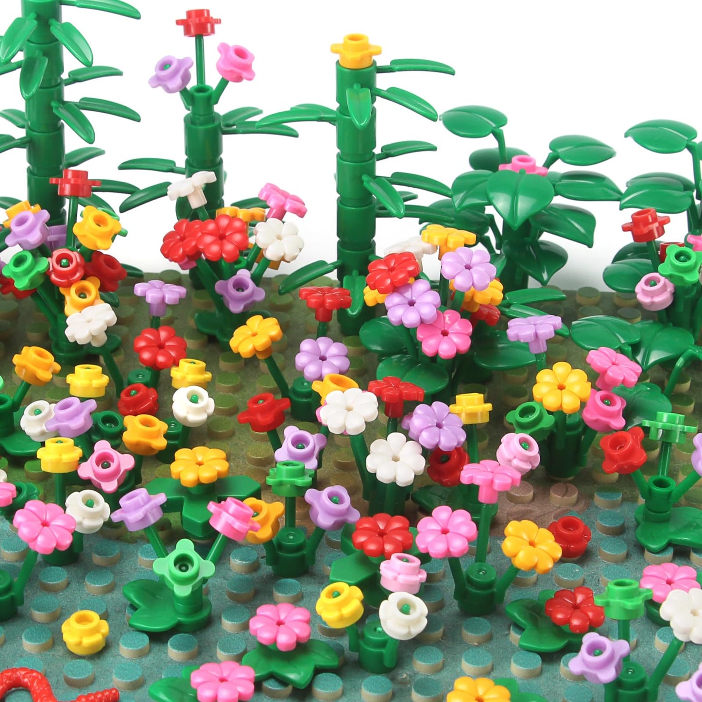 Feleph Garden Plants Building Bricks — Creative Nature-Themed Blocks for Jungle & Park Decor