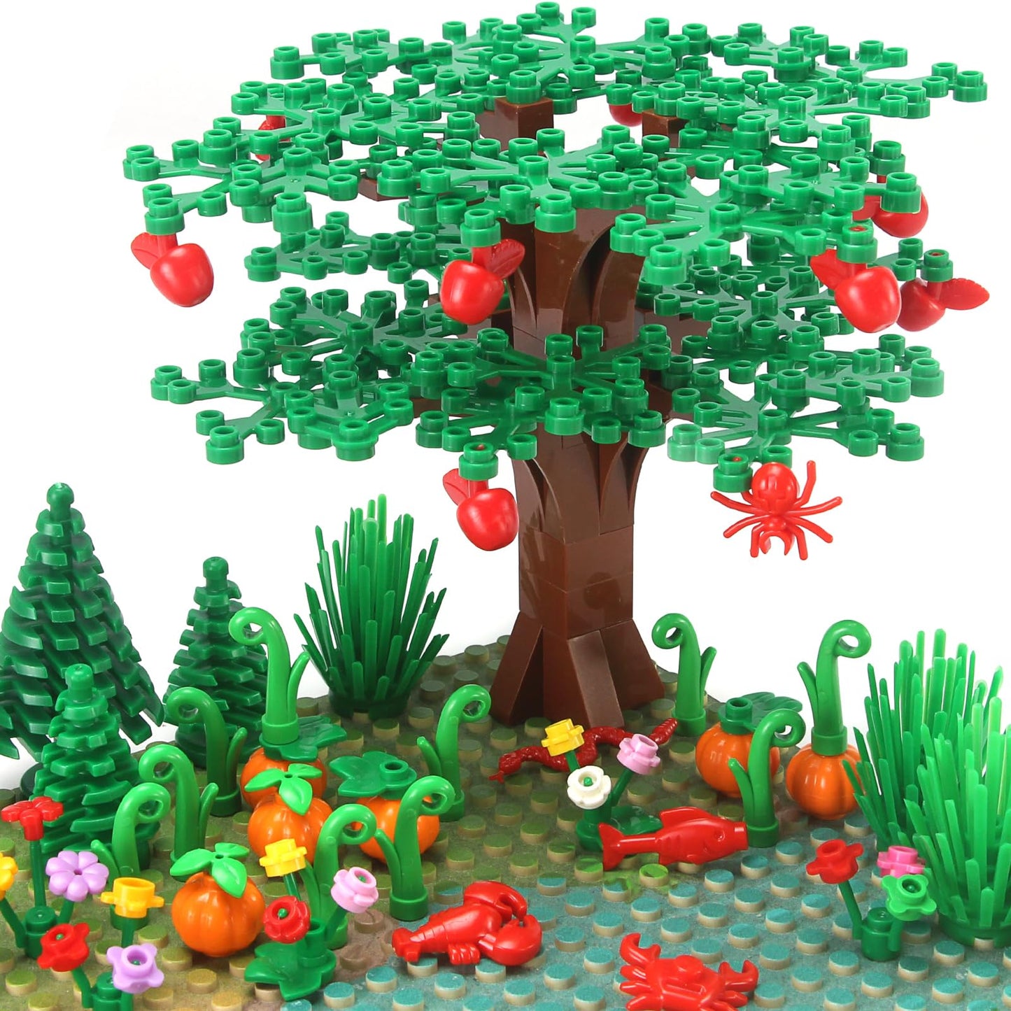 Feleph Garden Plants Building Bricks — Creative Nature-Themed Blocks for Jungle & Park Decor