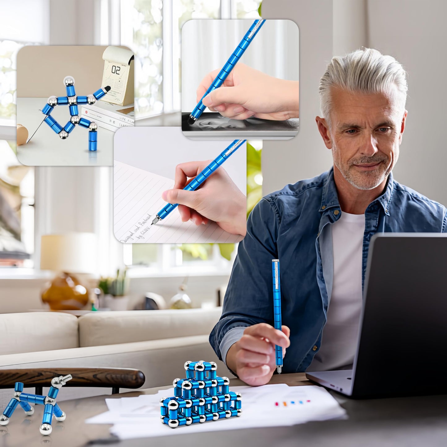 Felikray Magnetic Fidget Pen – Creative Stress-Relief Gadget for Teens & Adults | Unique Gift