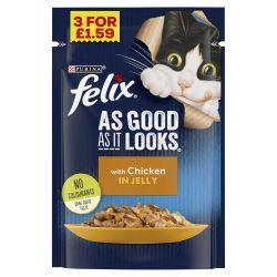 FELIX AS GOOD AS IT LOOKS Chicken in Jelly - 26 Pack PMP