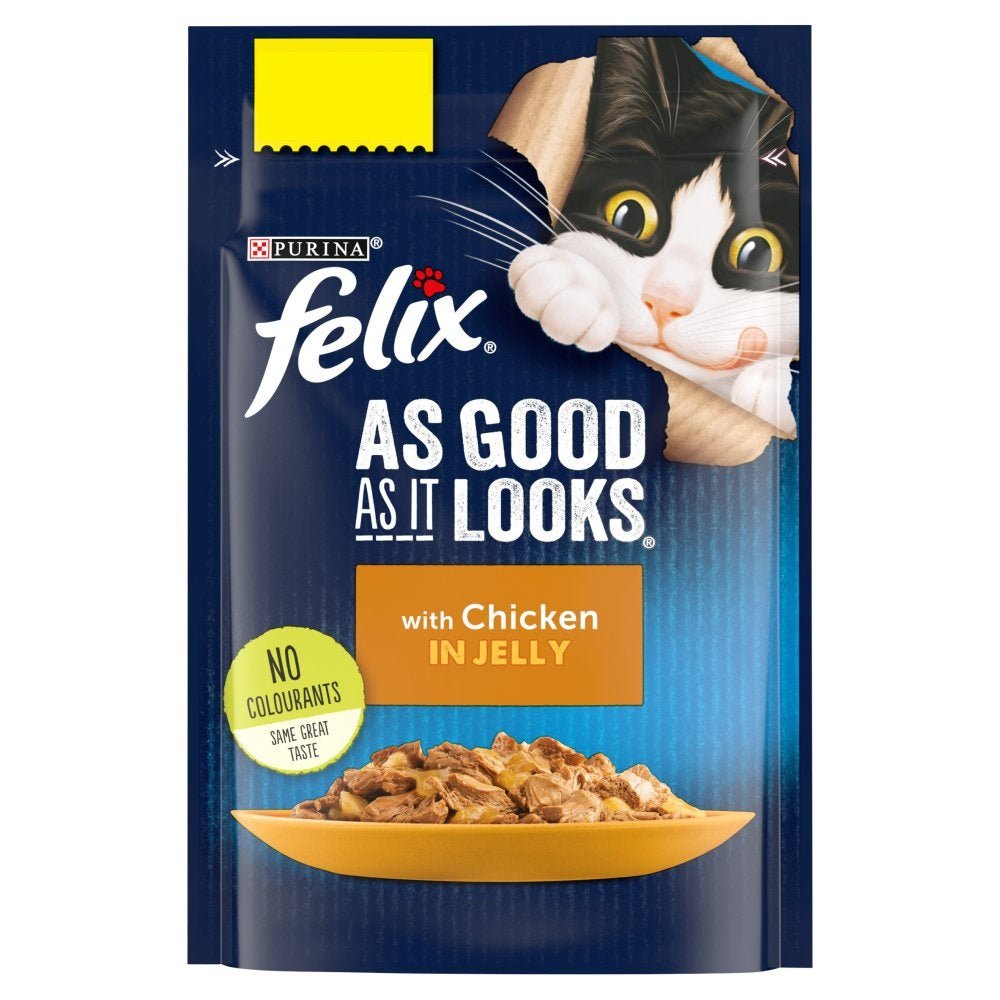 FELIX AS GOOD AS IT LOOKS Chicken in Jelly  PMP 85g (Case of 26)