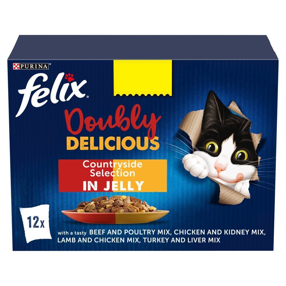 Felix Doubly Delicious Countryside Selection in Jelly PMP 12x85g (Case of 4)