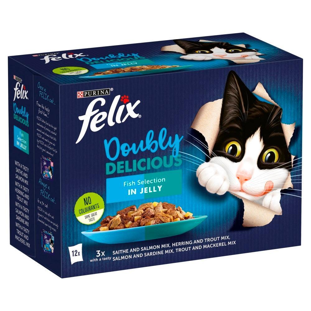 Felix Pouch As Good As It Looks Doubly Delicious Fish in Jelly  12 x 100g