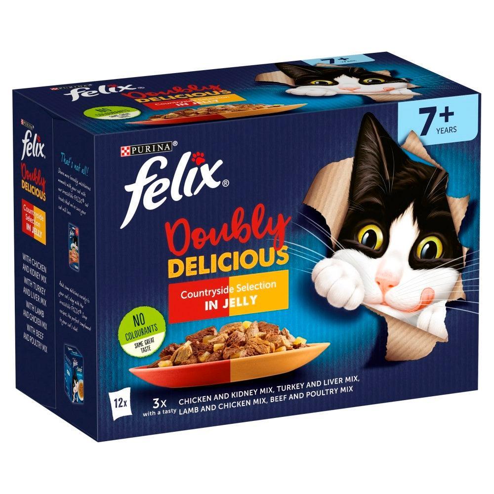 Felix Pouch As Good As It Looks Doubly Delicious Senior Meat Selection in Jelly  12 x 100g