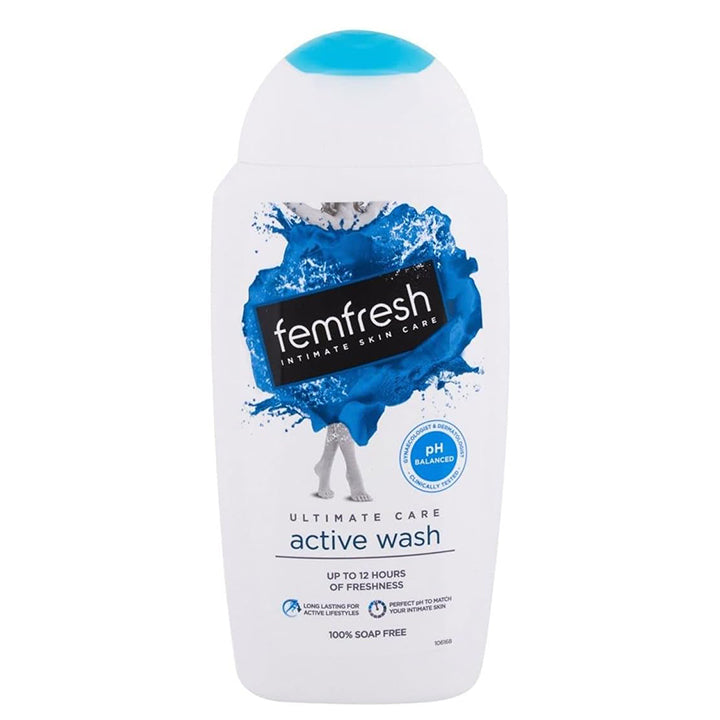 Femfresh Active Wash pH-Balanced Freshness & Protection for Active Women 250 ml / 8.45 oz