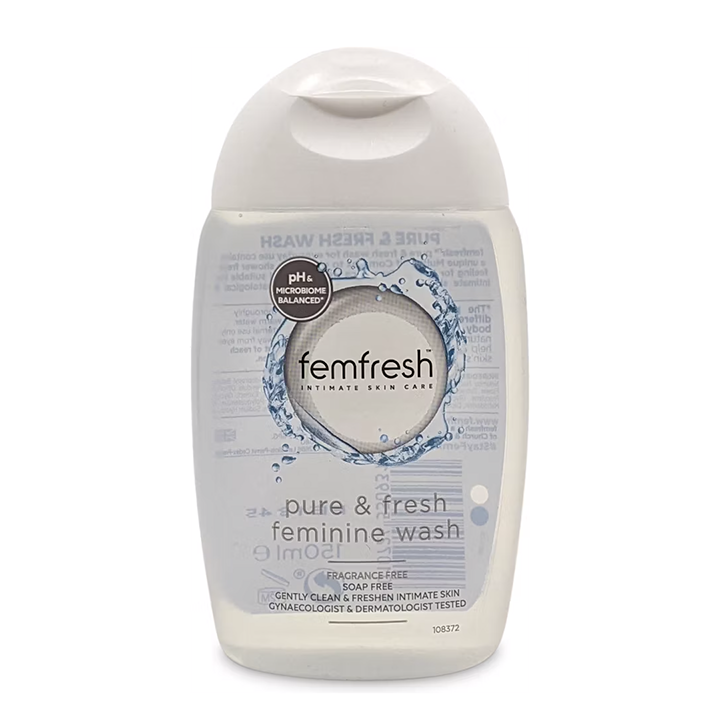Femfresh Pure & Fresh pH-Balanced Intimate Wash for Daily Feminine Hygiene & Odour Protection 150 ml/5.07 oz
