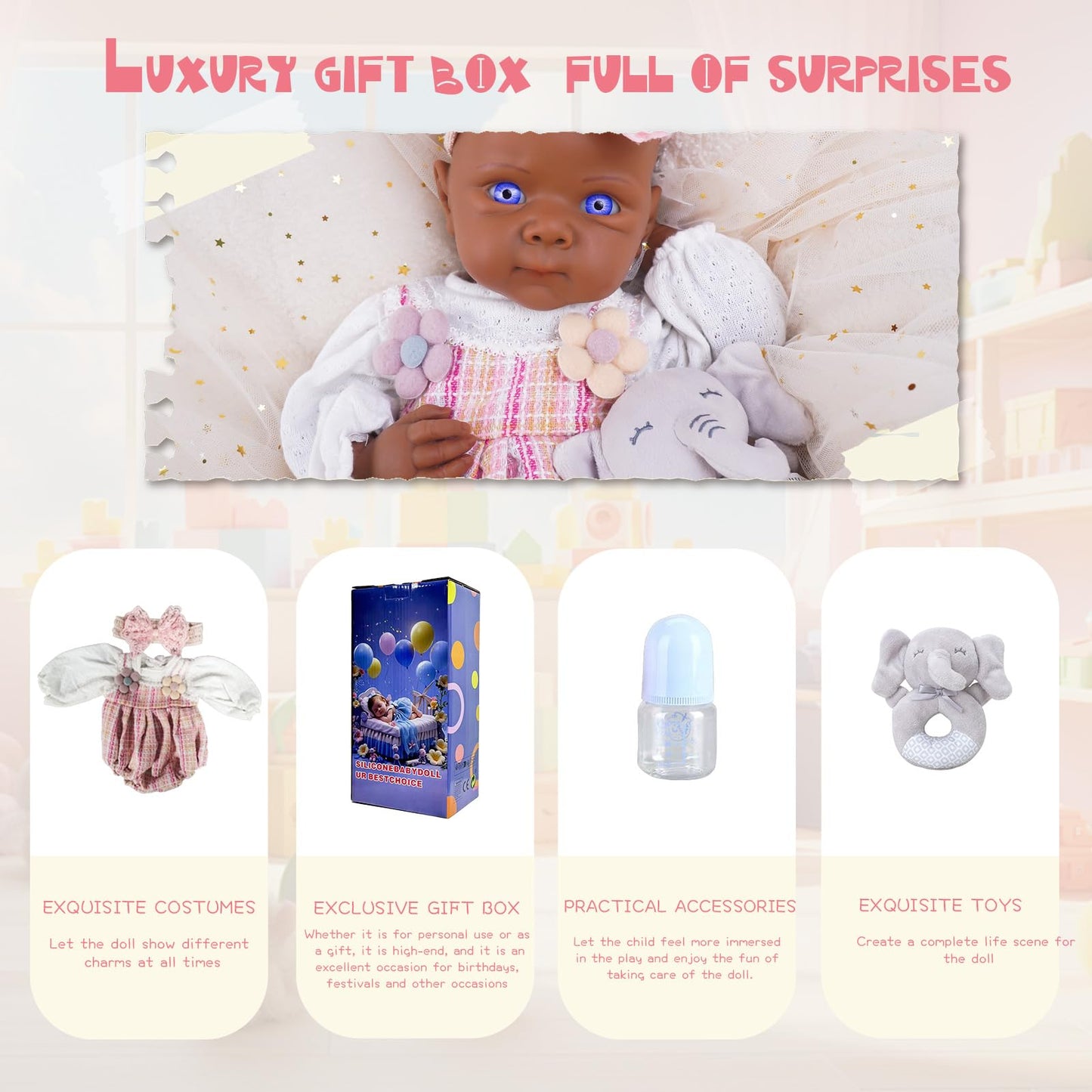 FemmeForm Special Edition 20-Inch Full Silicone Baby Doll | Reborn, Sleeping Baby, Gift Box