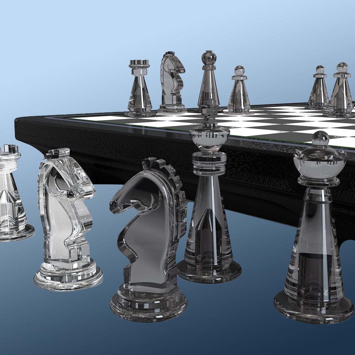 Femuey L6 Electronic Chess Set – Adaptive AI Opponent, Eye-Friendly Display, Travel-Ready