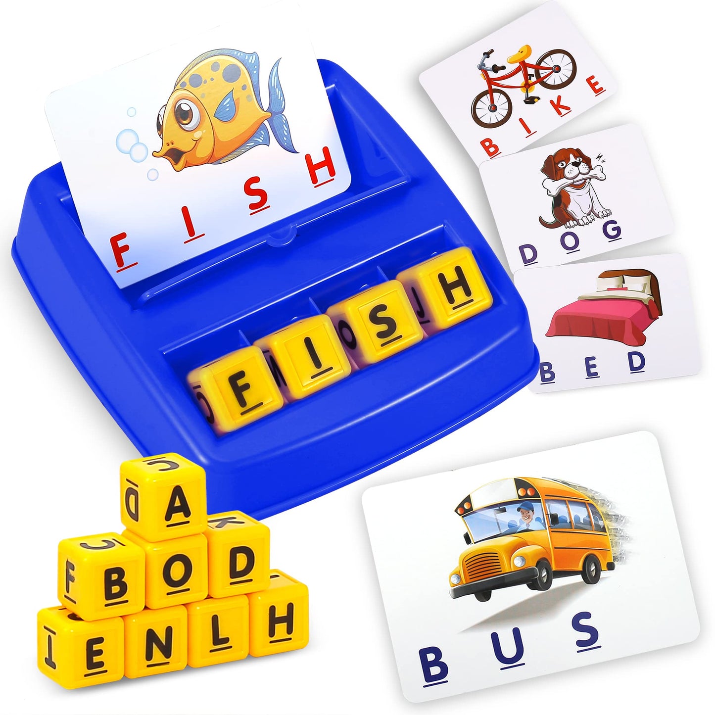 Fenikso Matching Letter Game - Alphabet, Spelling & Word Reading for Kids 3-8 | Educational Toy