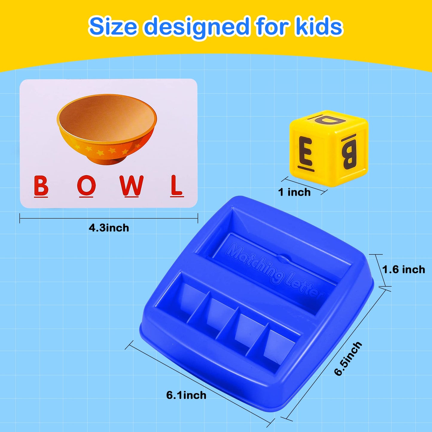 Fenikso Matching Letter Game - Alphabet, Spelling & Word Reading for Kids 3-8 | Educational Toy