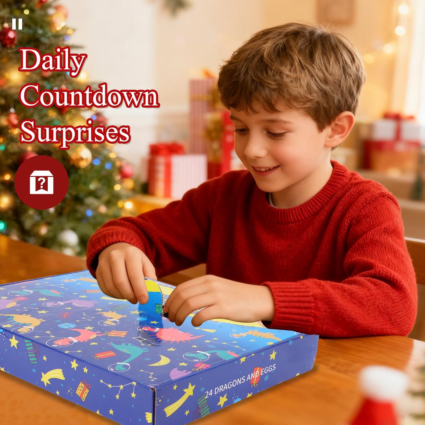 Fenoee 24-Pack 3D Printed Dragon Eggs with Dragon Inside | Daily Countdown Gifts