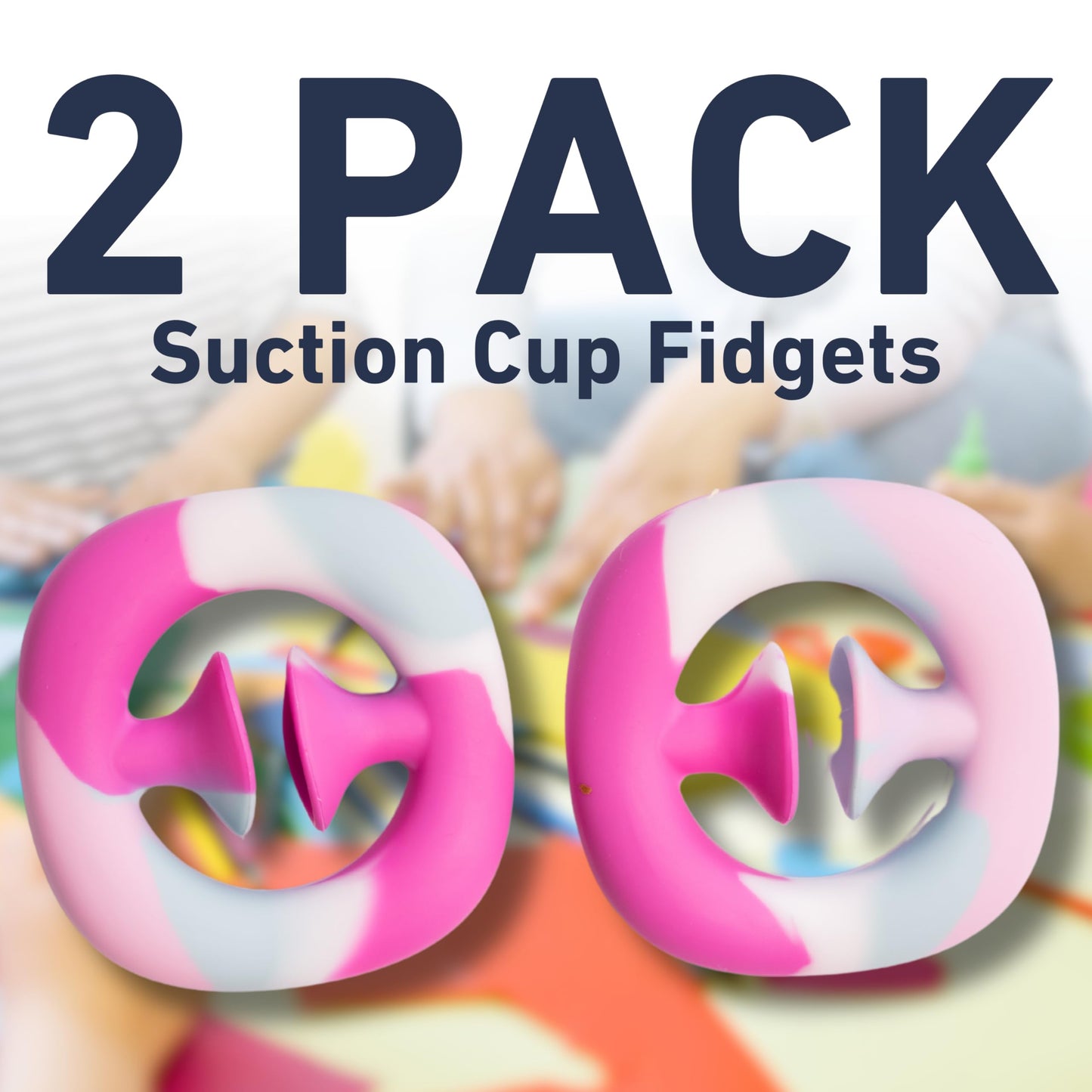 Fenrici Holiday Fidget Toy Gift Set - 2 Pack Rainbow Popper for Focus and Calm
