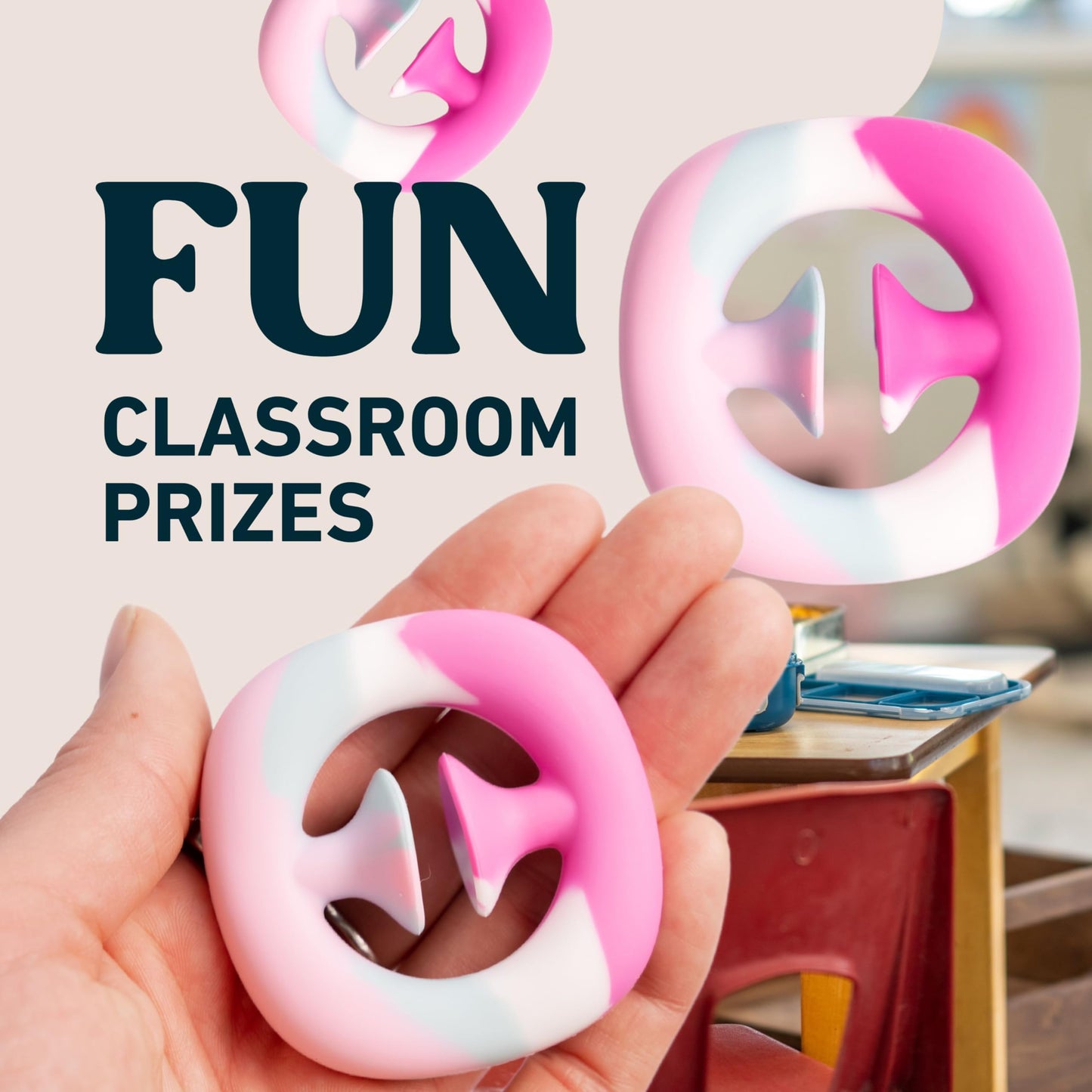 Fenrici Holiday Fidget Toy Gift Set - 2 Pack Rainbow Popper for Focus and Calm