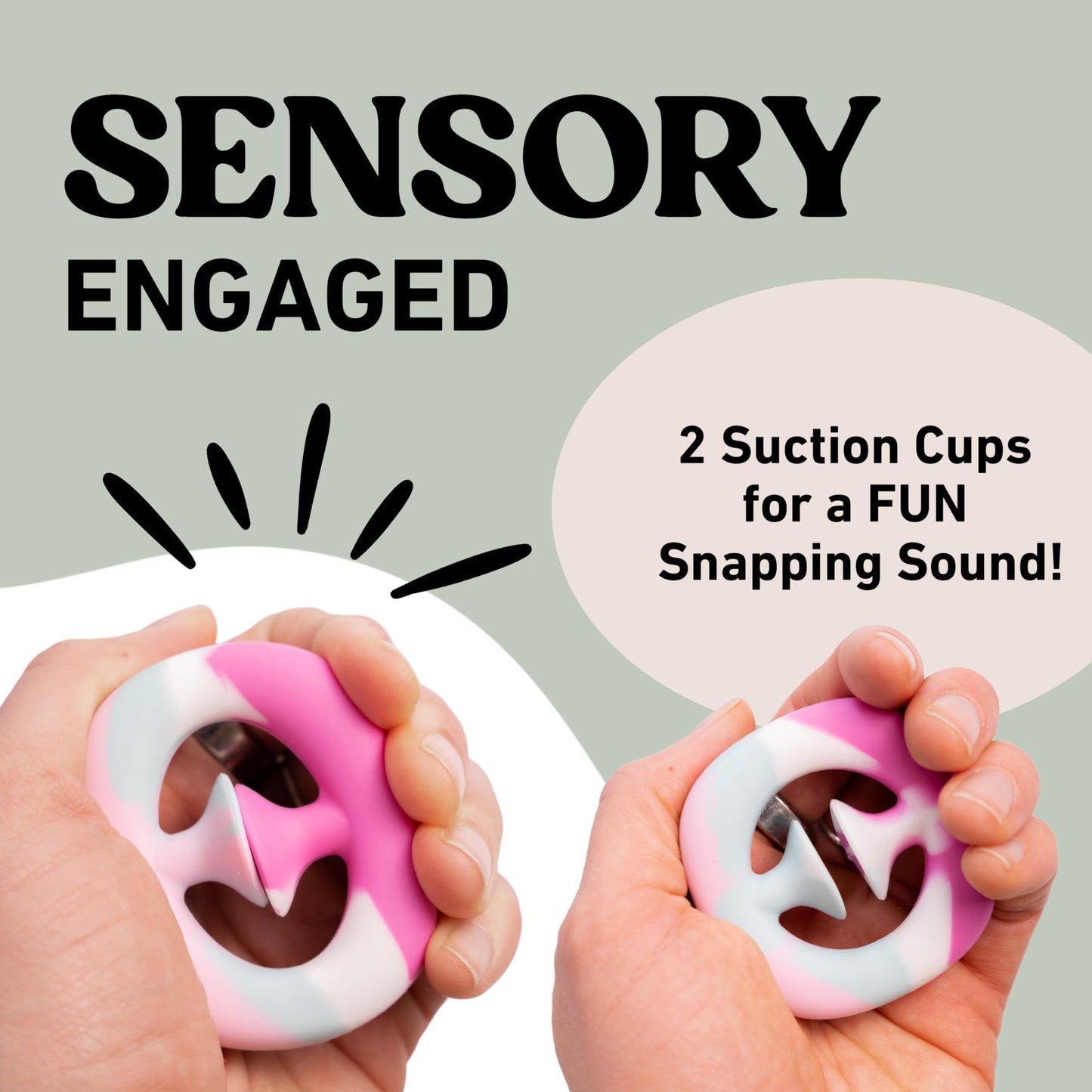 Fenrici Holiday Fidget Toy Gift Set - 2 Pack Rainbow Popper for Focus and Calm