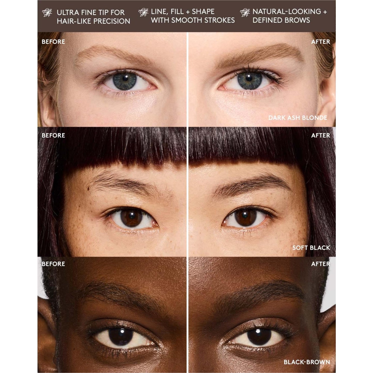 Brow MVP Ultra Fine Brow Pencil and Styler - Dark Brown | FENTY BEAUTY