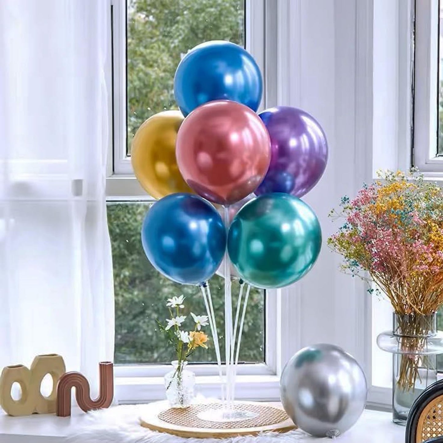 Fenxyo 8-Set Balloon Stand Kit – Easy Table Centerpieces for Any Celebration