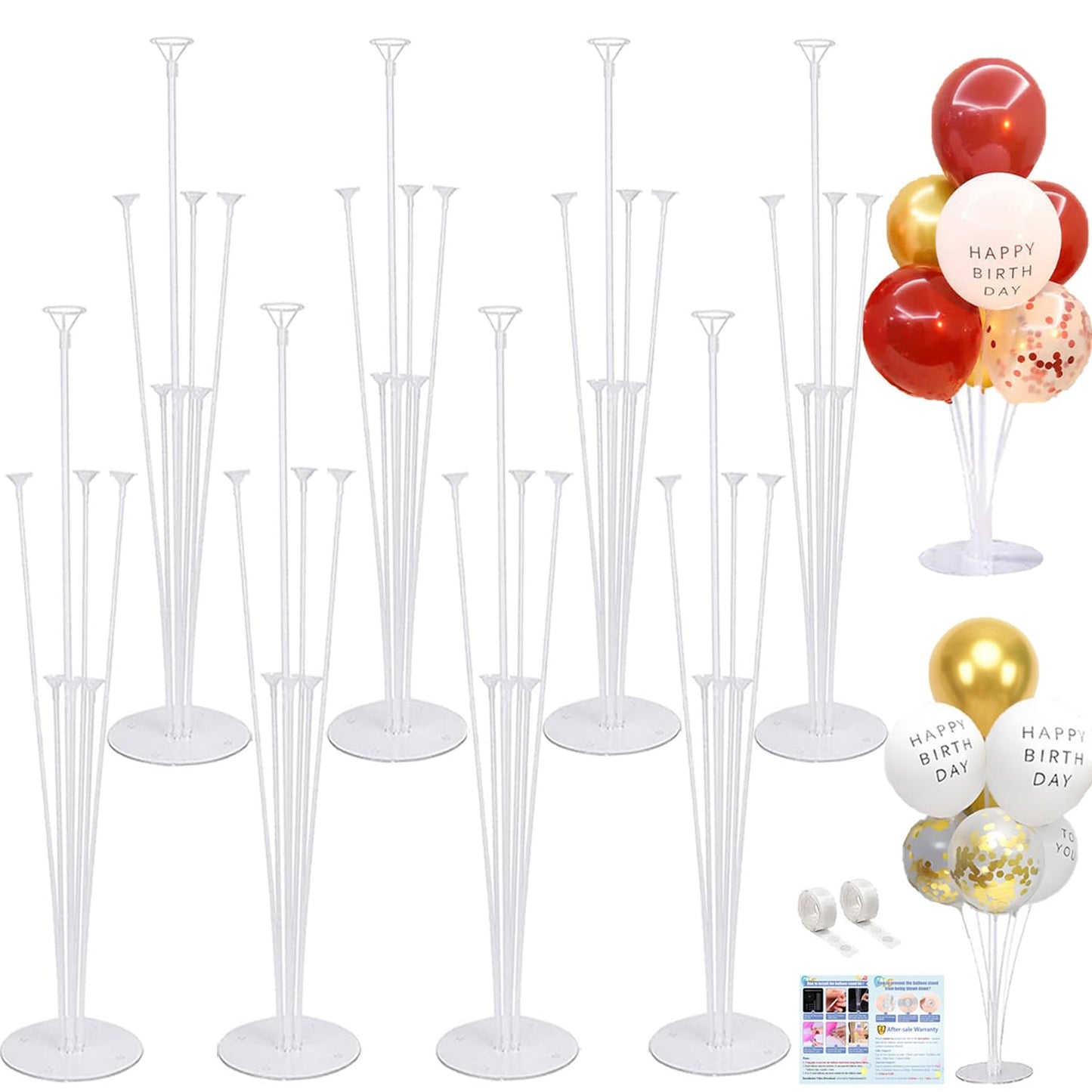Fenxyo 8-Set Balloon Stand Kit – Easy Table Centerpieces for Any Celebration