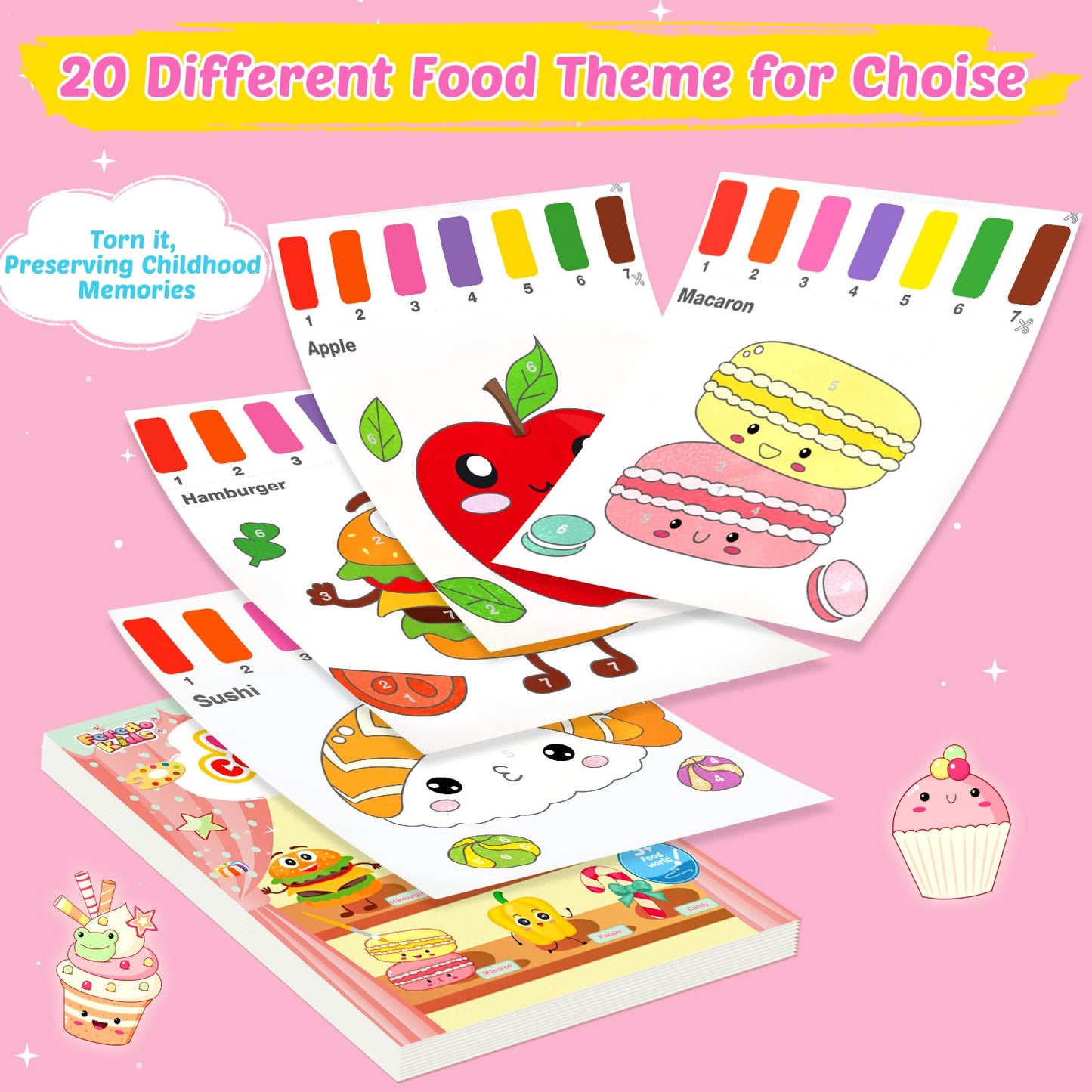 FEREDO KIDS Paint with Water Coloring Books — Mess-Free Toddler Watercolor Set (Ages 3-8)