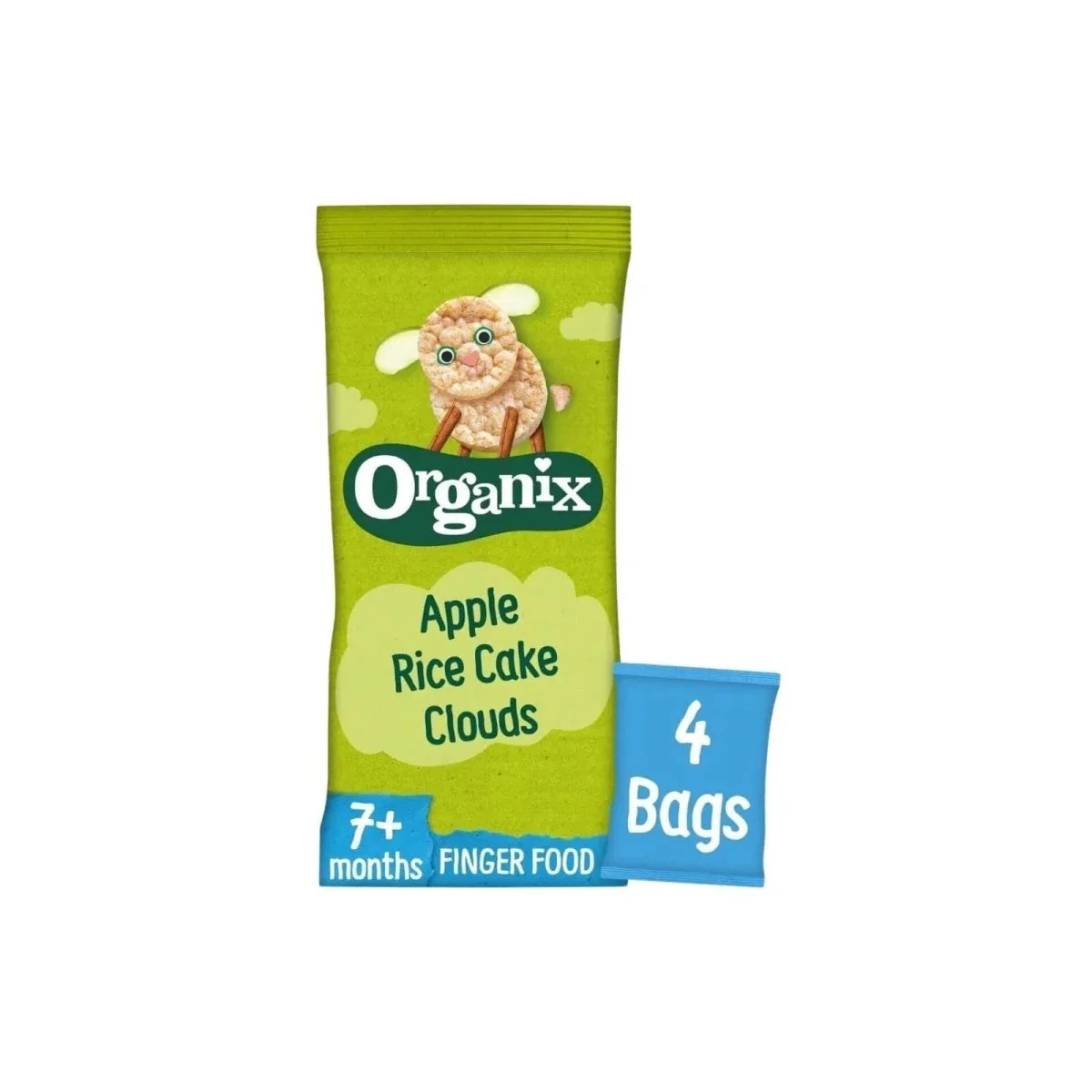 Organix Apple Rice Cake Clouds 7+ months 72g (4x18g)