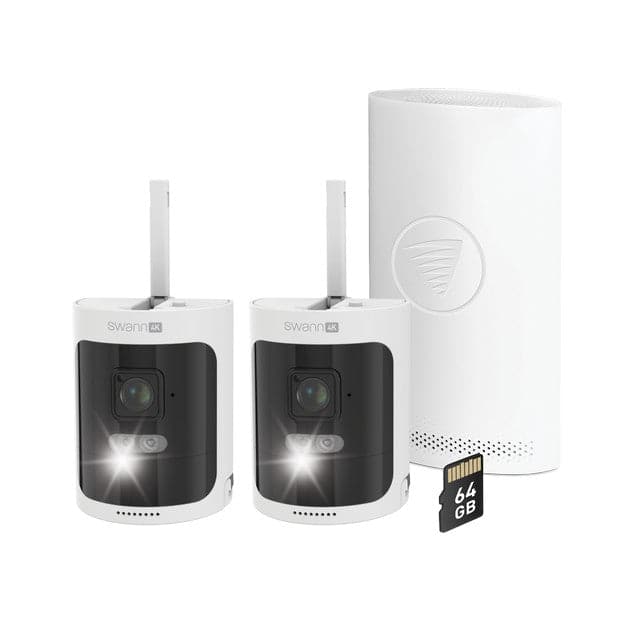 Swann AllSecure 4K Wireless Security Kit with Wire-Free Cameras & NVR Tower