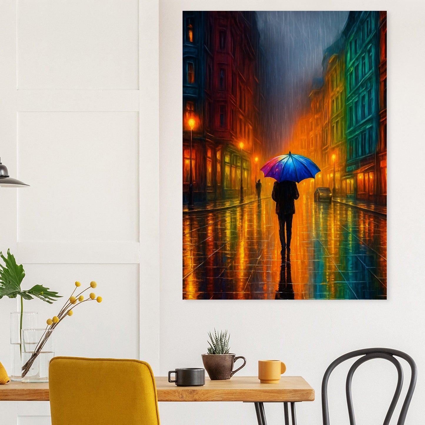 Moody Urban Street Scene Poster