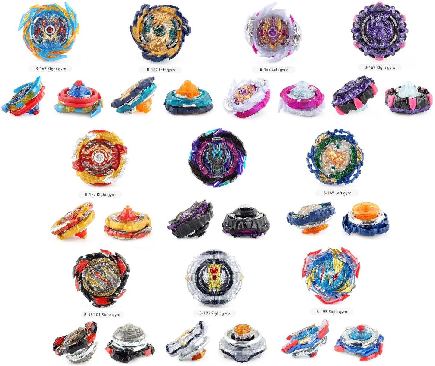 FGFXL Battling Top Set — 10 Spinning Tops, 2 Launchers, Portable Storage Box