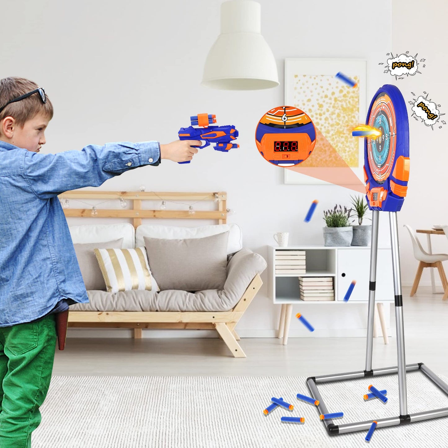 Fibevon Shooting Target for Nerf – Digital Touch Screen Scoring