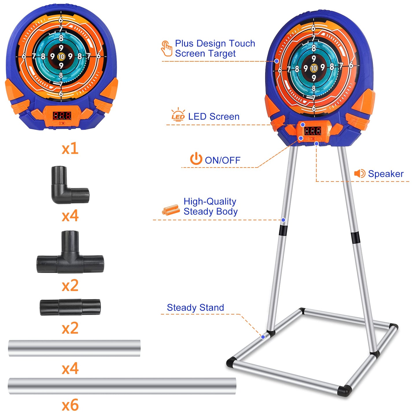 Fibevon Shooting Target for Nerf – Digital Touch Screen Scoring