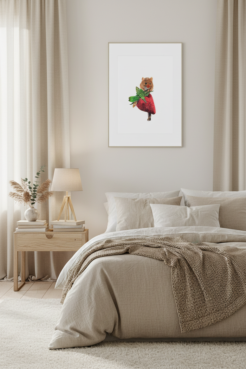 Field Mouse Woodland Art Print