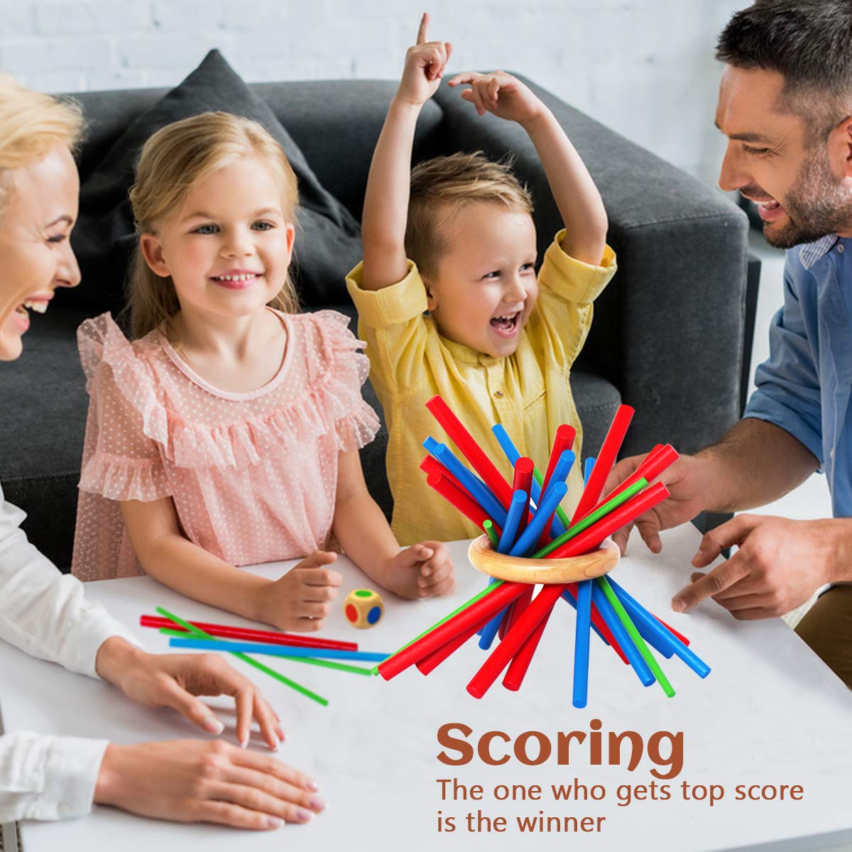 Figetget Keep It Steady – Family Balance & Focus Game | Wooden Stick Toys
