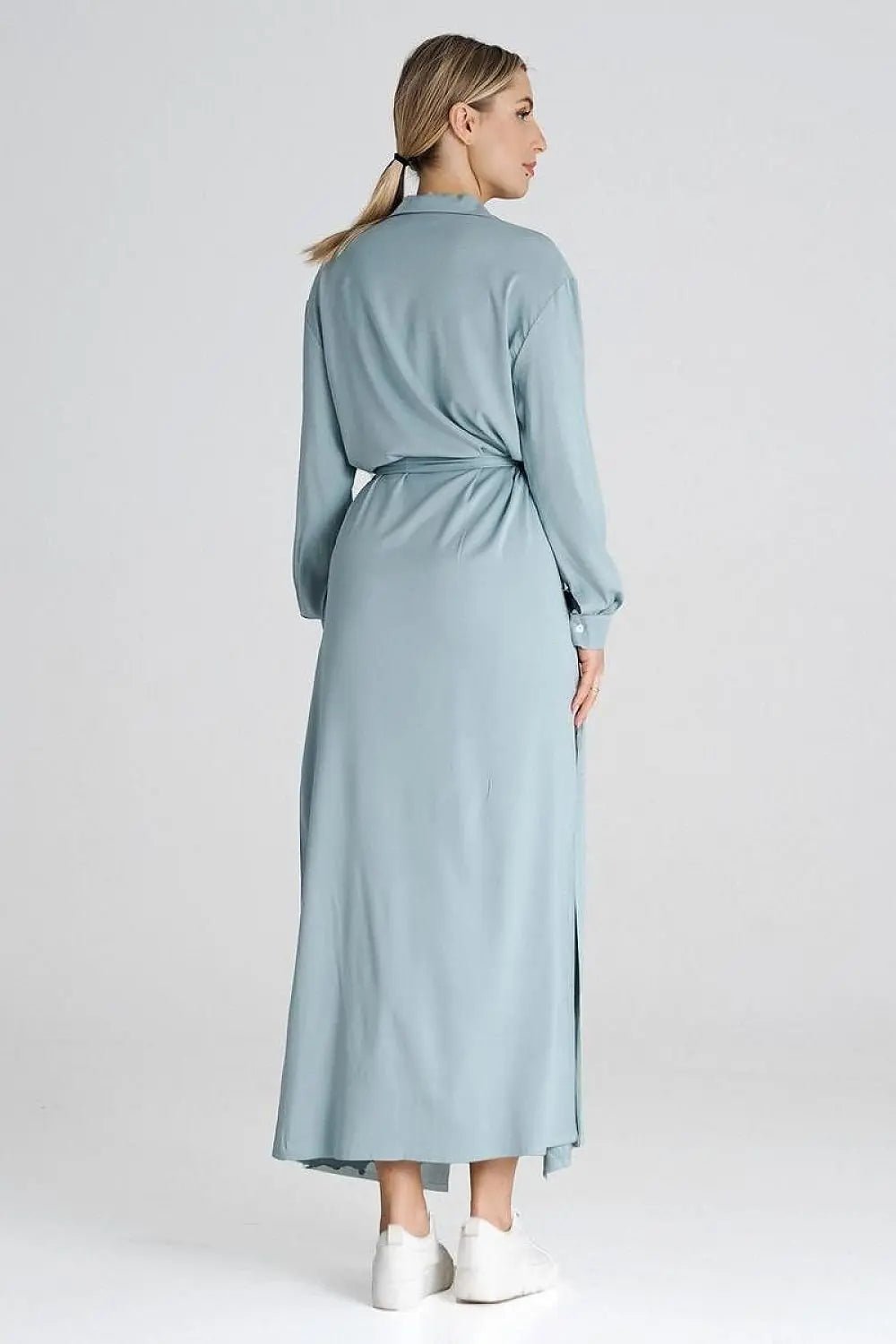 Figl Maxi Shirt Daydress with Collar