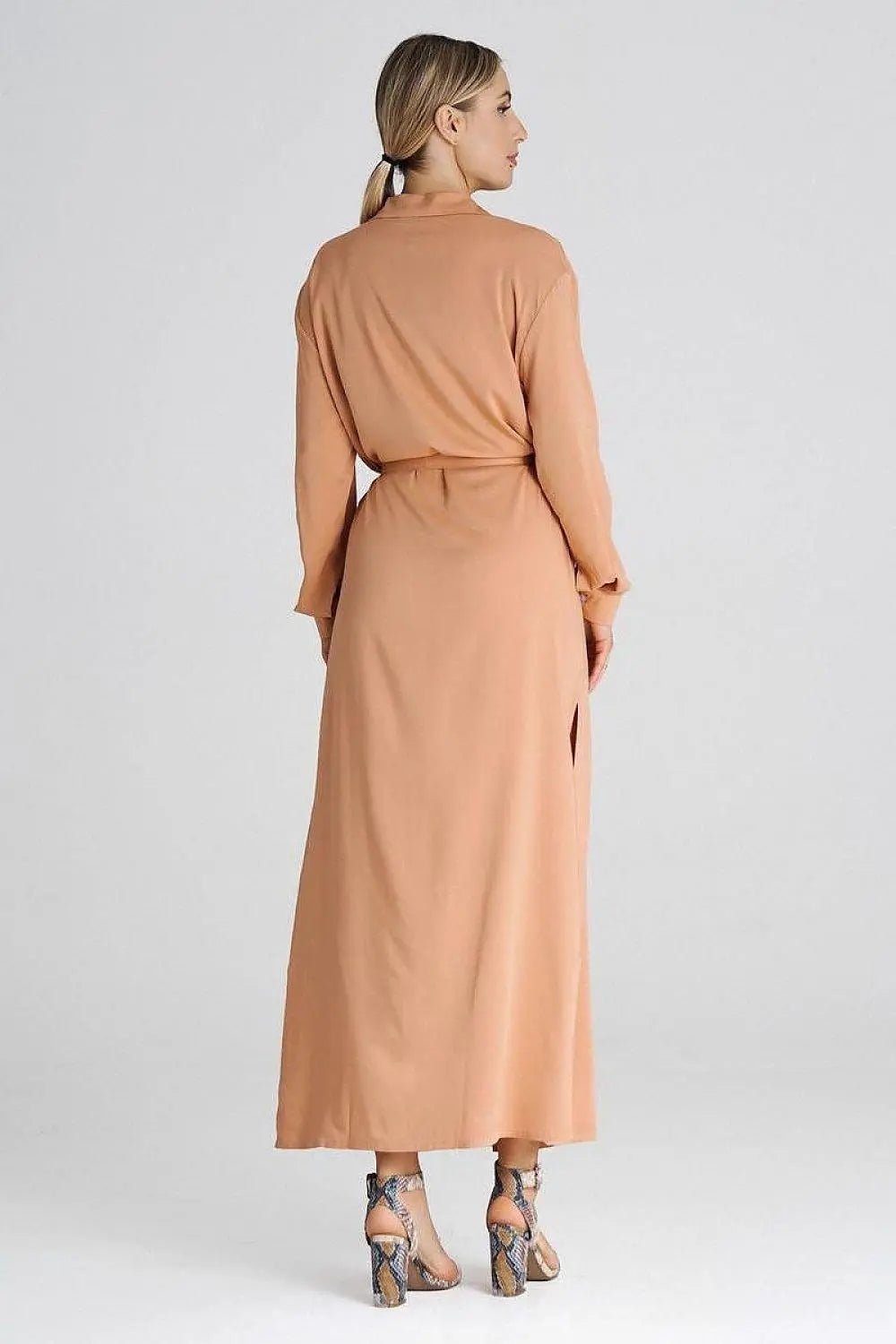 Figl Maxi Shirt Daydress with Collar