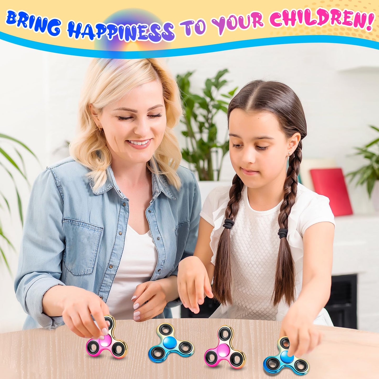 FIGROL Fidget Spinner 2 Pack – Smooth, Durable Hand Spinners for All Ages