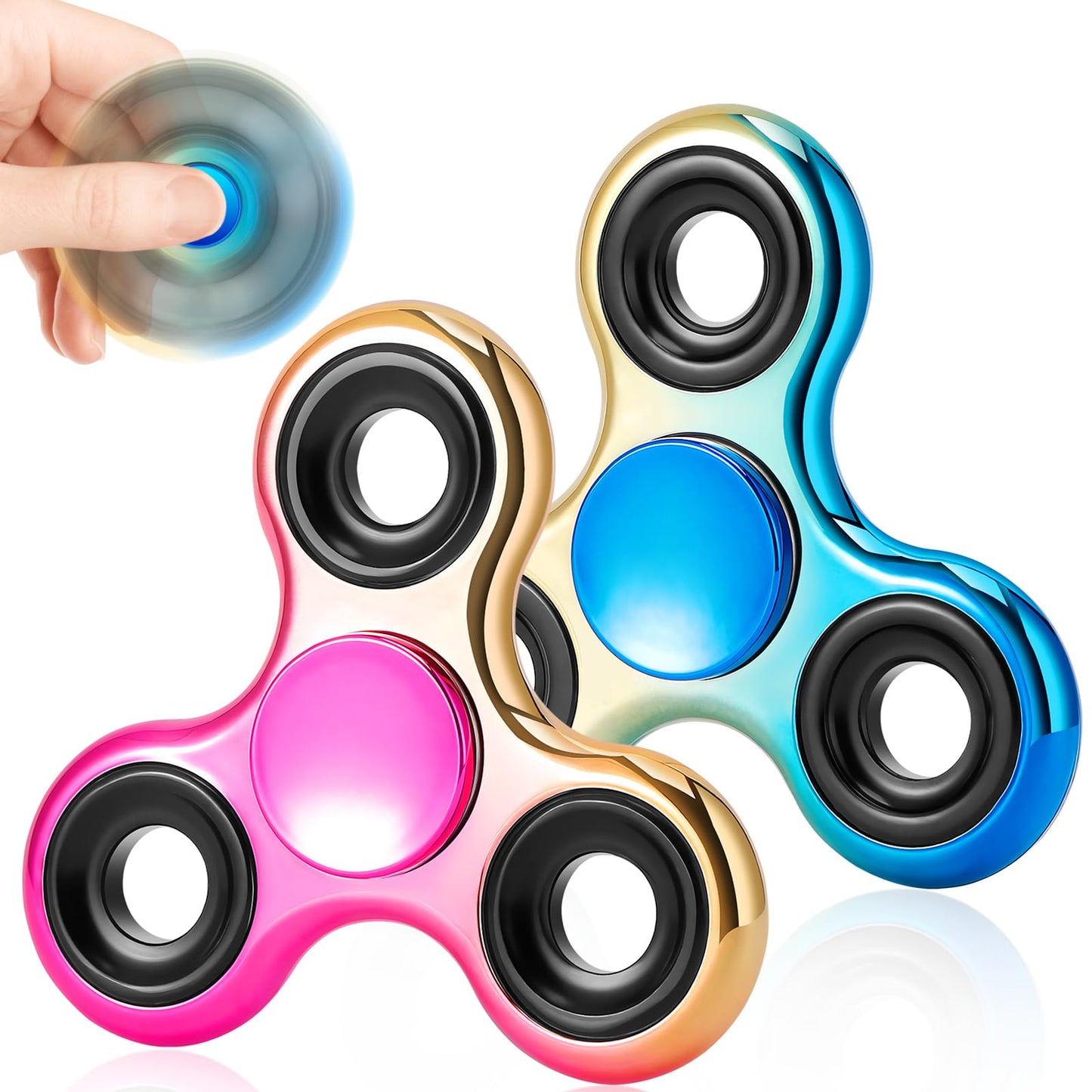 FIGROL Fidget Spinner 2 Pack – Smooth, Durable Hand Spinners for All Ages