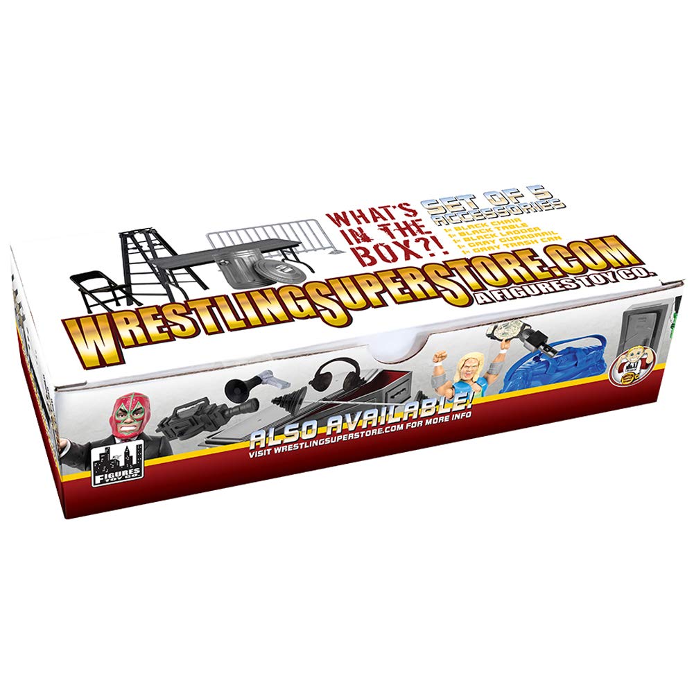 Figures Toy Company | Set of 5 Wrestling Prop Accessories for 6-8 Inch Action Figures