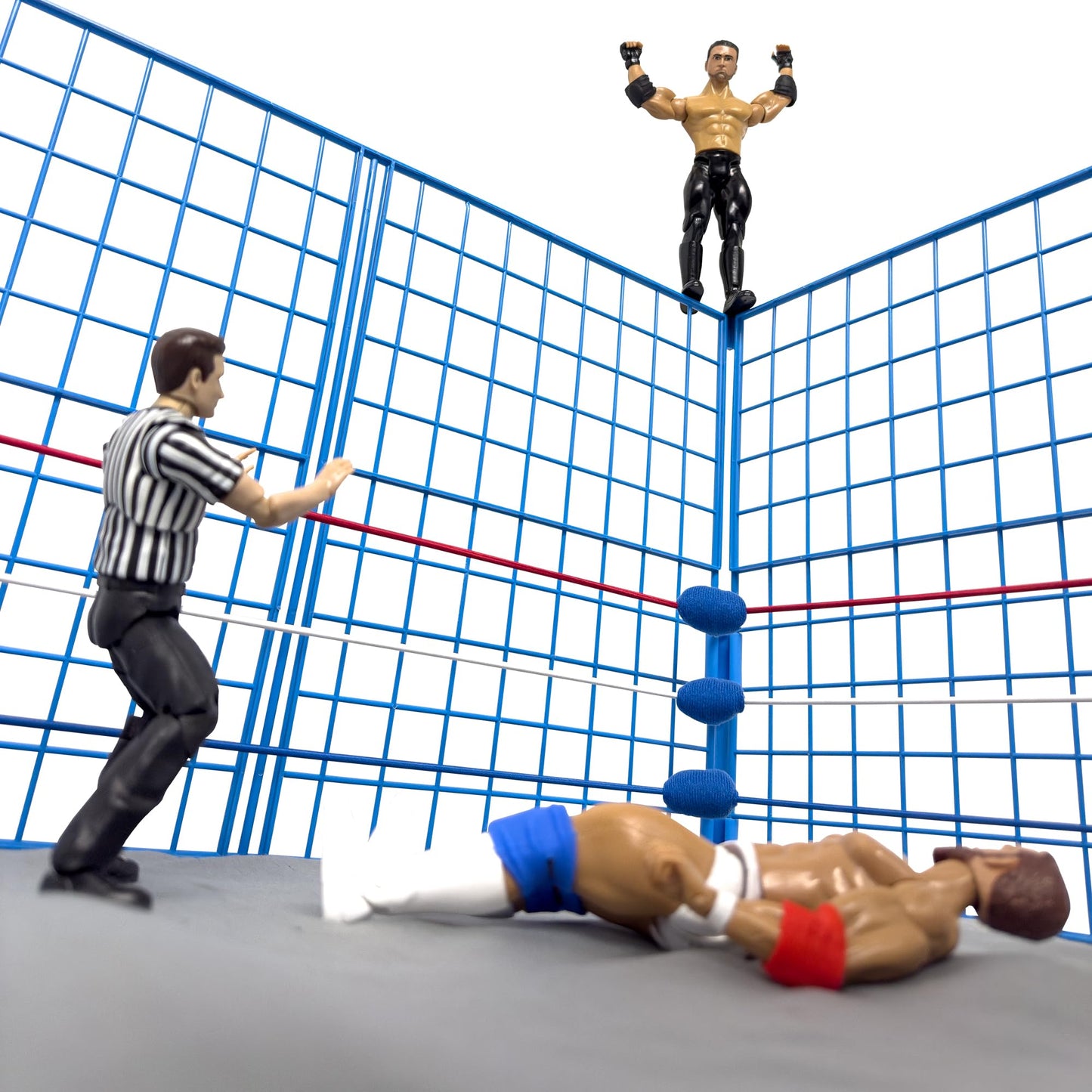 Figures Toy Company Classic Steel Cage Wrestling Playset