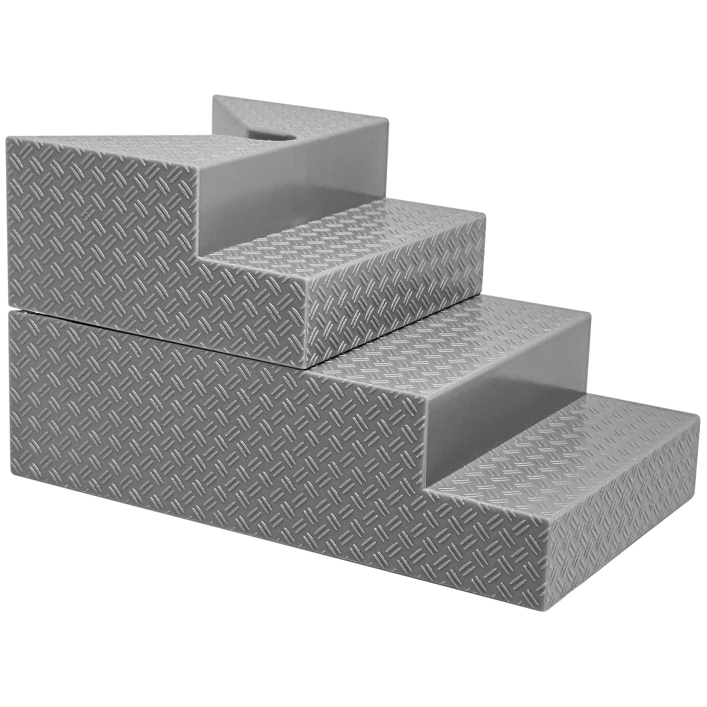 Figures Toy Company Deluxe Gray Breakable Ring Stairs – 6in Wrestling Accessory