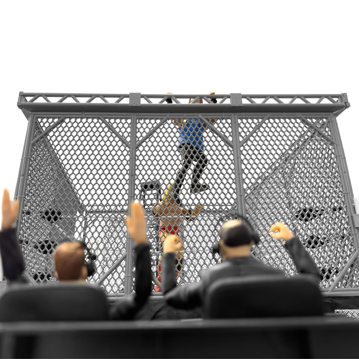 Steel Cage Playset for Figures Toy Company Wrestling Rings – In-Ring Arena Accessory