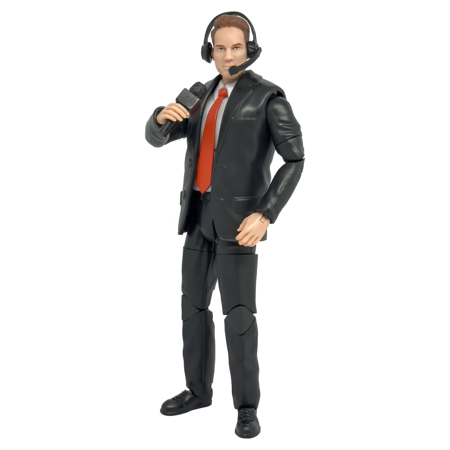 Ultimate Commentator Announcer with Deluxe Articulation for WWE & AEW Action Figures | Figures Toy Company