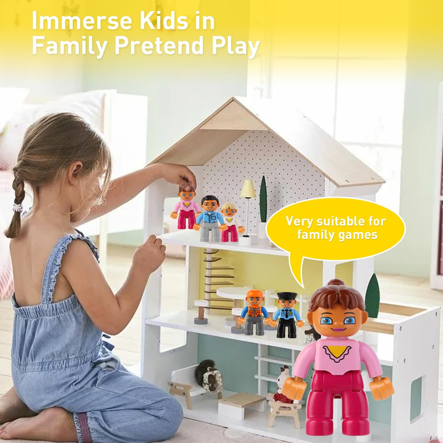 FILDANCO Minifigures Pack – 19 Pcs Community Figures for Building Blocks