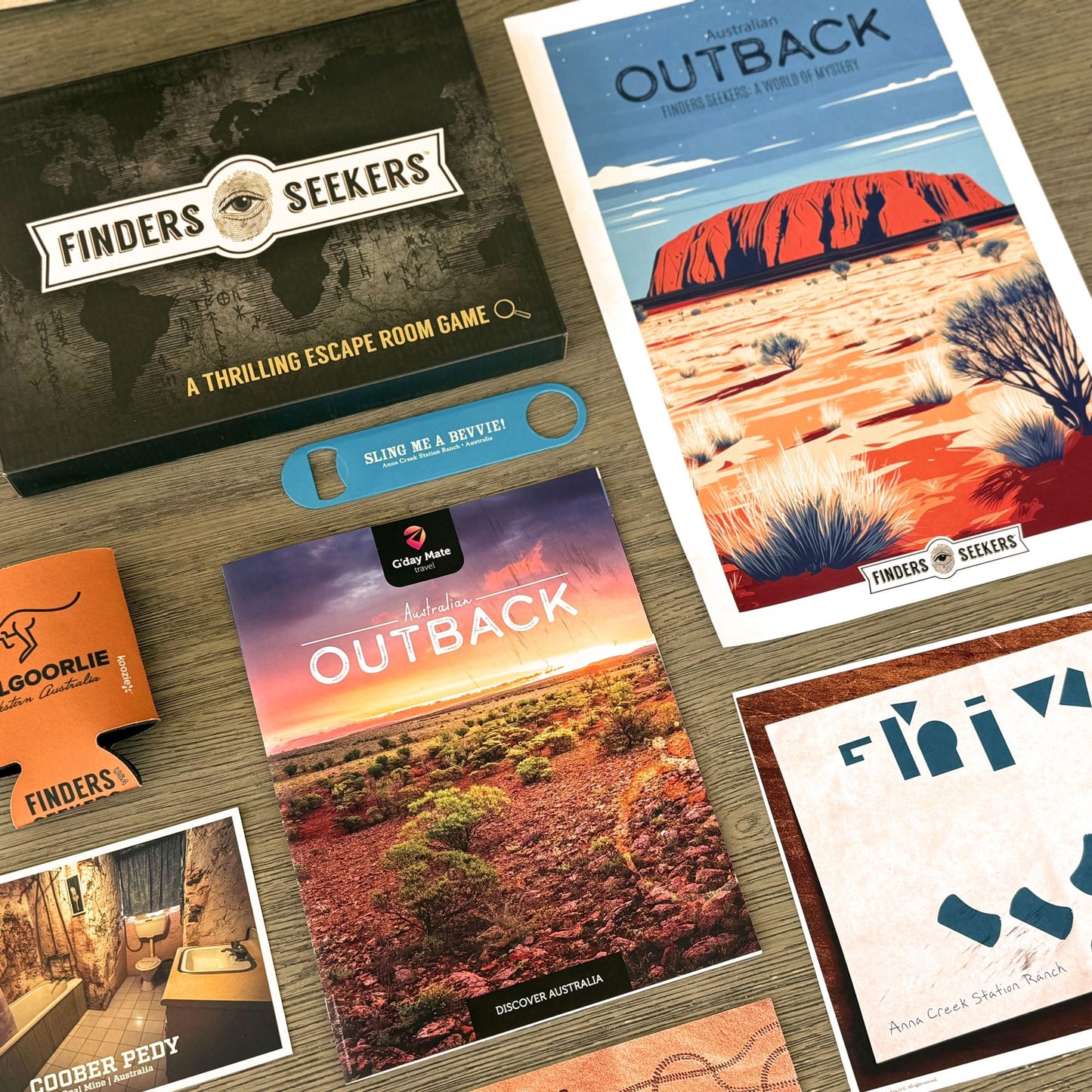 Finders Seekers Mystery Game | The Outback: Legends of Gold – Escape Room Style Puzzles for Date Night, Game Night & Solo Play
