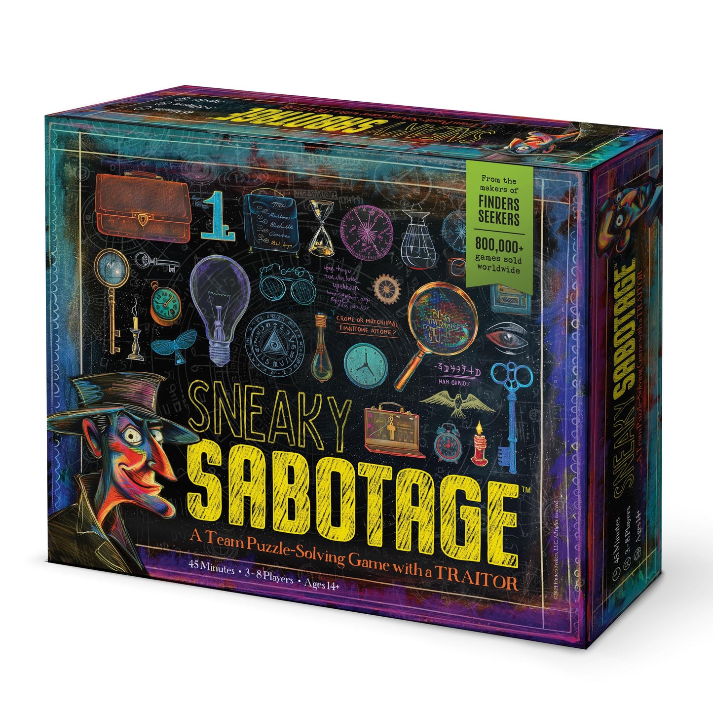 Sneaky Sabotage Party Game by Finders Seekers — Social Deduction & Puzzle Adventure