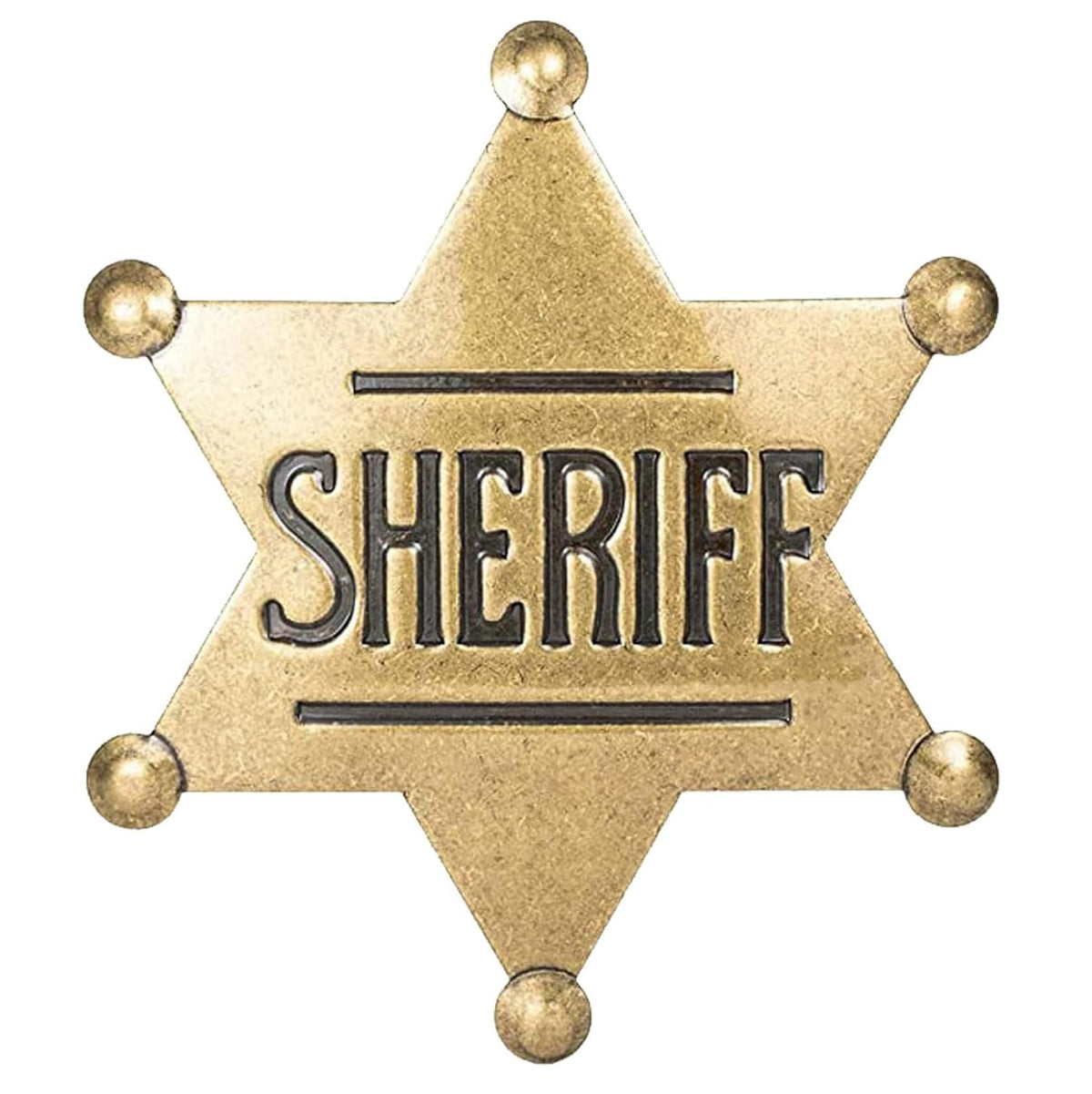 Finduat Metal Western Sheriff Badge - Party Favors, Prizes & Gifts
