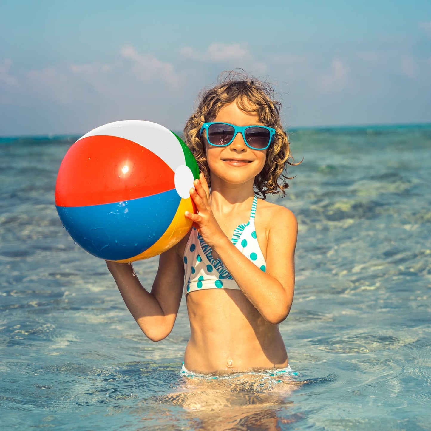 FindUWill 6 Pack Pool Floats: Fruit Tubes & 2 Beach Balls for Kids and Adults