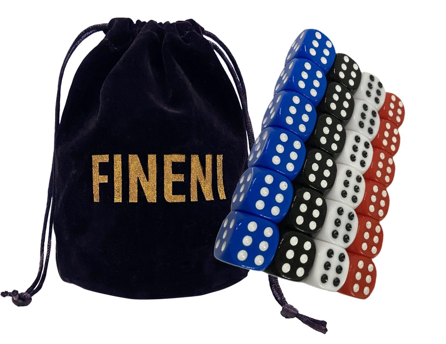 FINENI Dice Battle – 2–4 Player Wooden Tabletop Dice Game