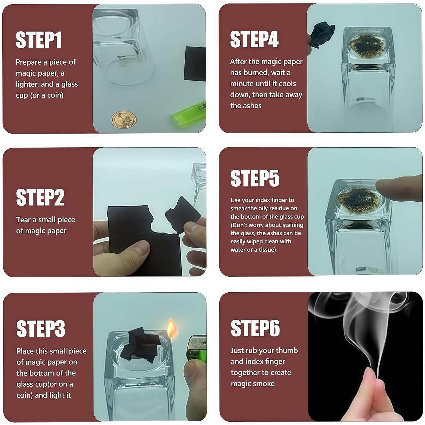 20Pcs Finger Smoke Magic Trick Set — Ultimate Close-Up & Halloween Magic Kit