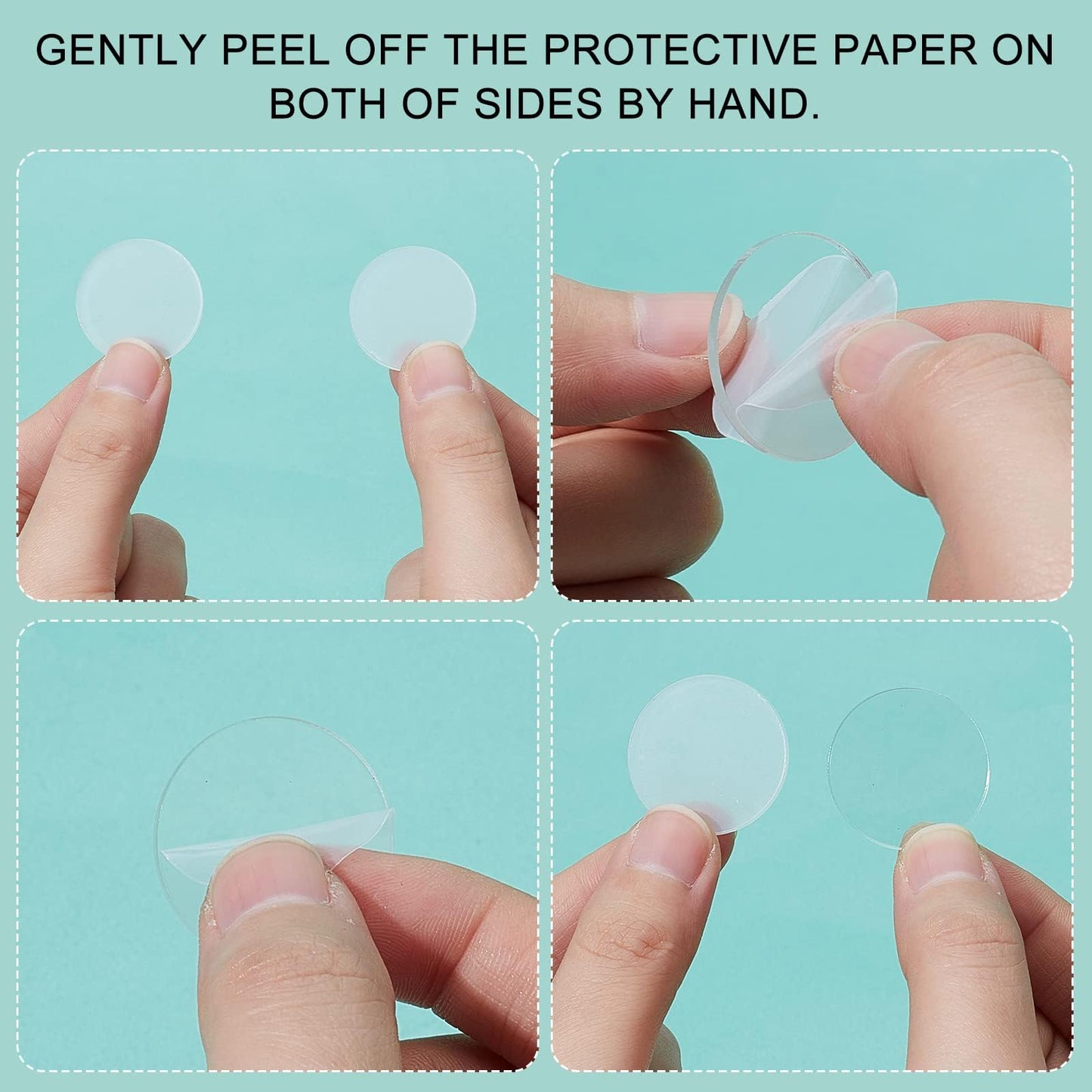 FINGERINSPIRE 100 Pcs Clear 1 Inch Acrylic Round Discs – Miniature Bases for Miniatures, Wargaming, and Crafts