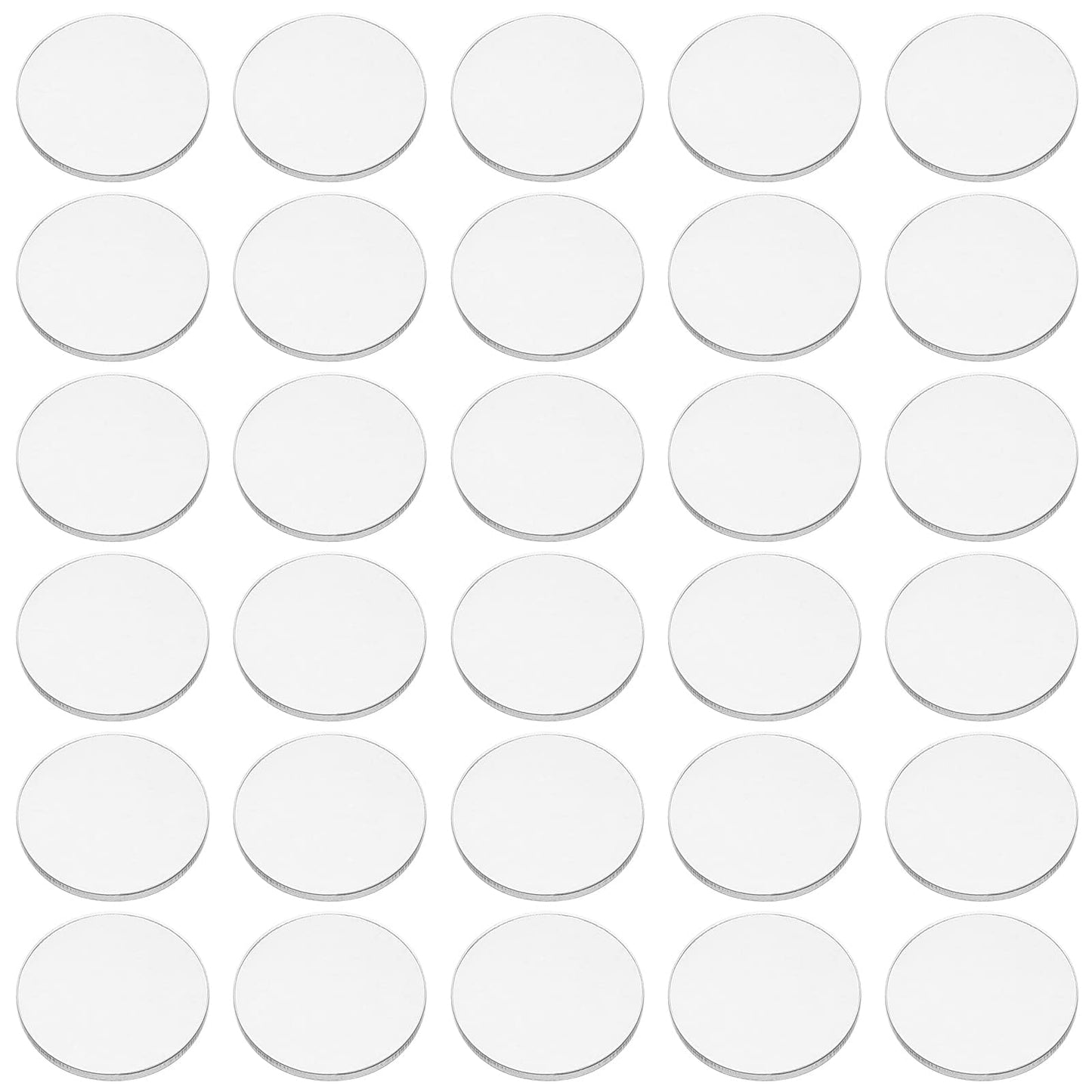 FINGERINSPIRE 100 Pcs Clear 1 Inch Acrylic Round Discs – Miniature Bases for Miniatures, Wargaming, and Crafts