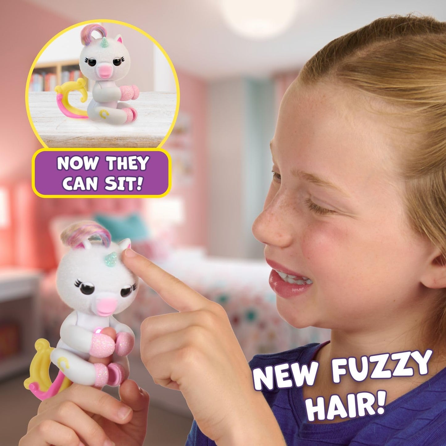 Fingerlings Lulu: Interactive Baby Unicorn on Your Finger - 70+ Sounds (White)