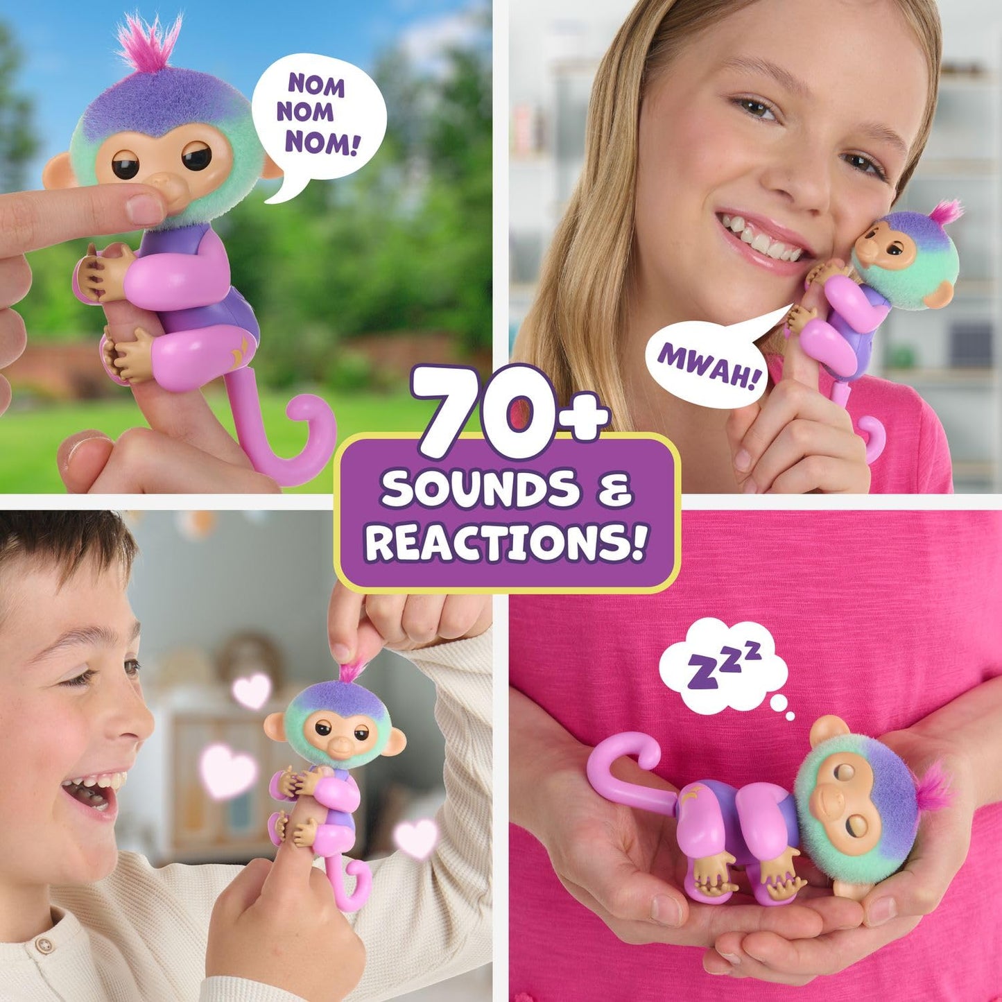 Fingerlings Magic Moods Mimi Pink Unicorn – Mood Reading, Fortune Telling, 70+ Sounds (Ages 5+)